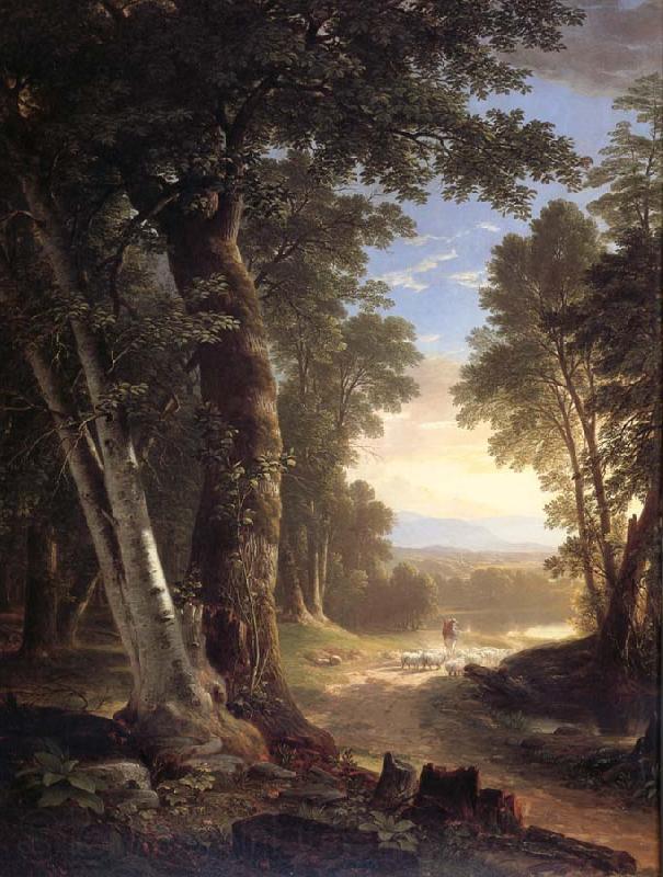 Asher Brown Durand Les hetres Norge oil painting art